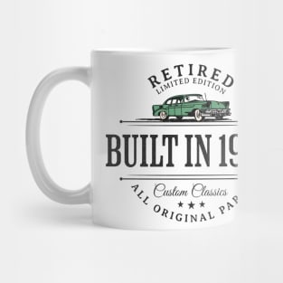 1955 Retired Parts Retirement Birthday Mug